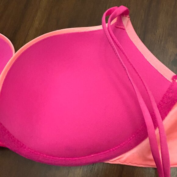 Victoria's Secret Women Very Sexy Padded Demi Pink/Peach 34C - Picture 13 of 16